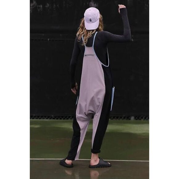 Free People Movement Hot Shot One Piece Colorblock Pockets Raindrop Combo S NWT - Picture 5 of 8